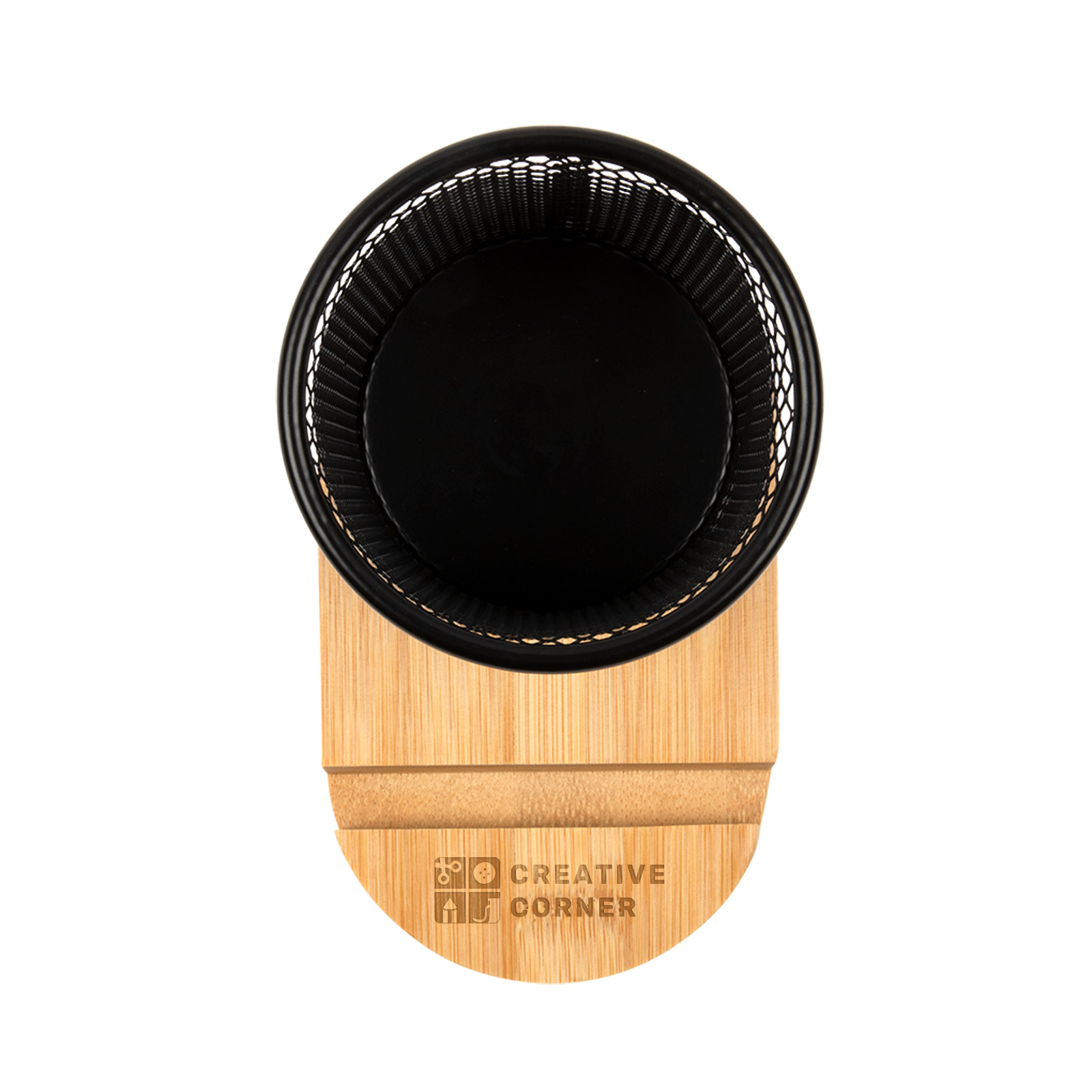 Bamboo Pen Tidy Phone Stand - Image 5