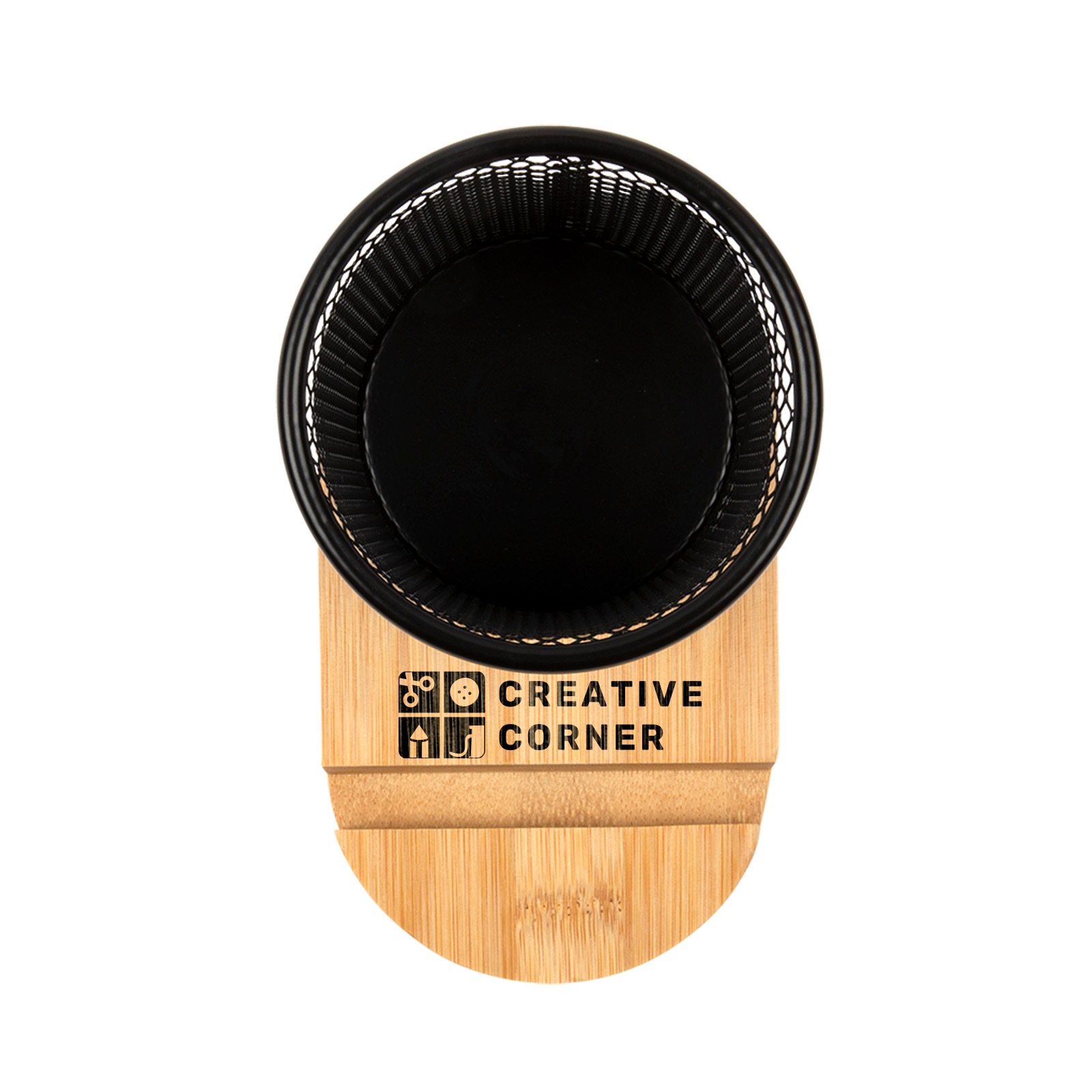 Bamboo Pen Tidy Phone Stand - Image 6