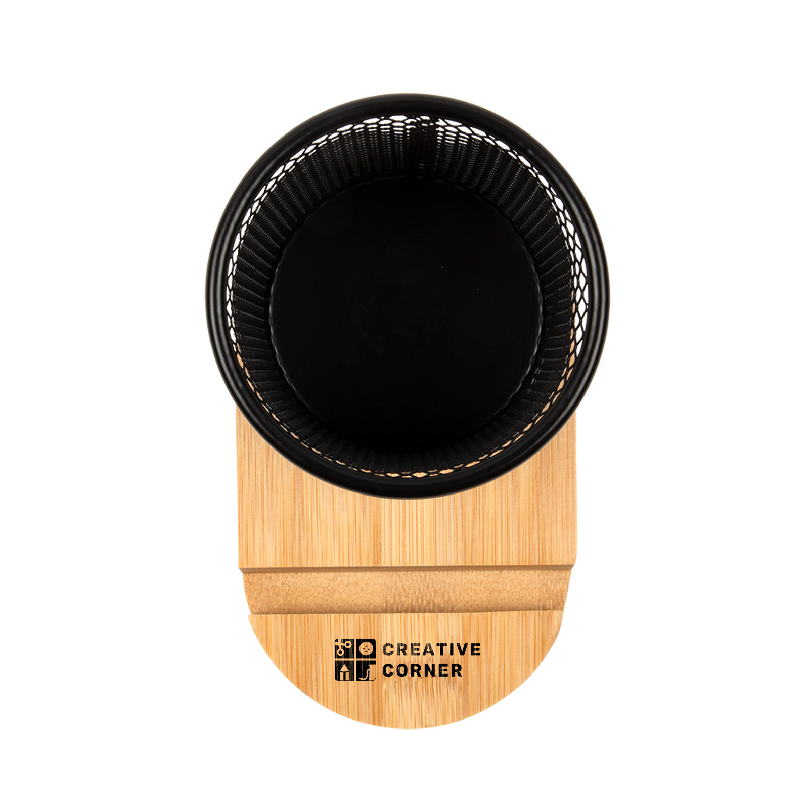 Bamboo Pen Tidy Phone Stand - Image 3