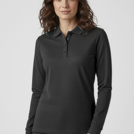 Womens Action Long Sleeve Polo