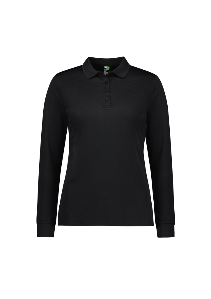 Womens Action Long Sleeve Polo - Image 2