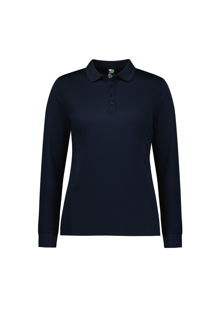 Womens Action Long Sleeve Polo - Image 5