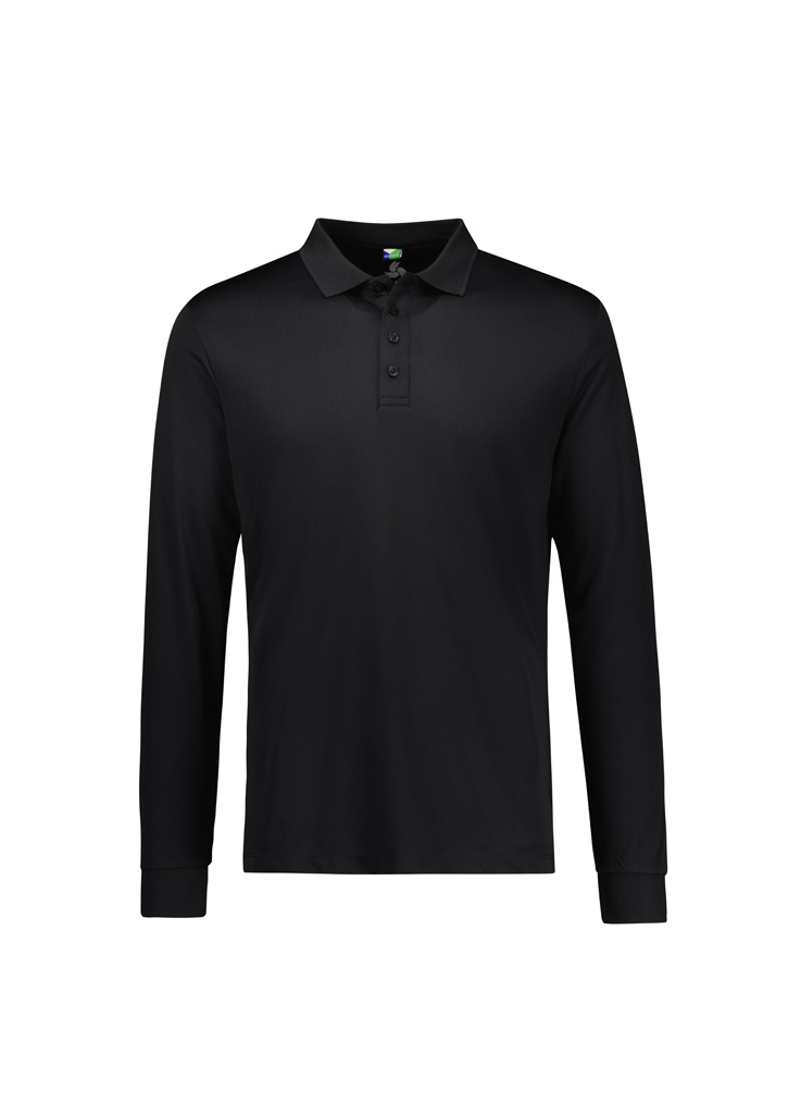 Mens Action Long Sleeve Polo - Image 2