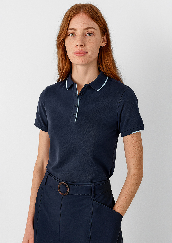 Womens Focus Short Sleeve Polo - Image 10