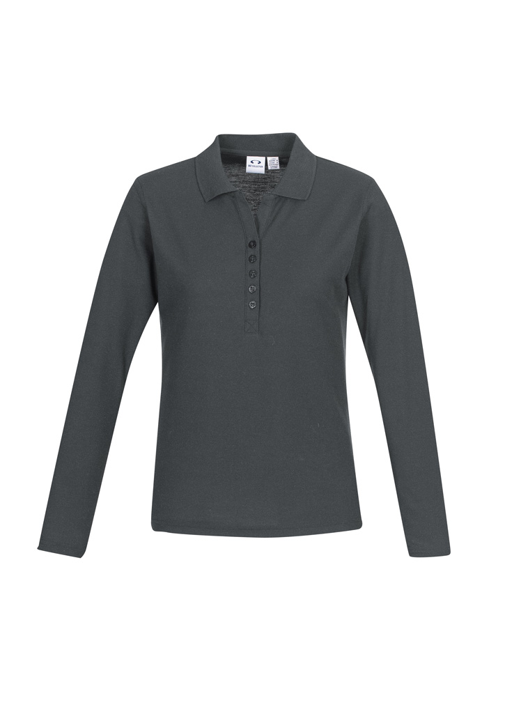 Crew Womens Long Sleeve Polo - Image 3