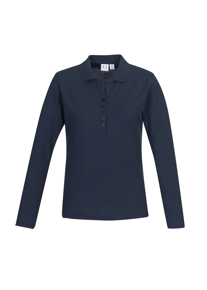 Crew Womens Long Sleeve Polo - Image 5