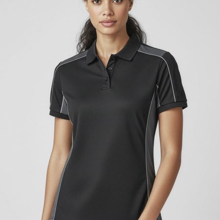 Unisex Grid Short Sleeve Polo