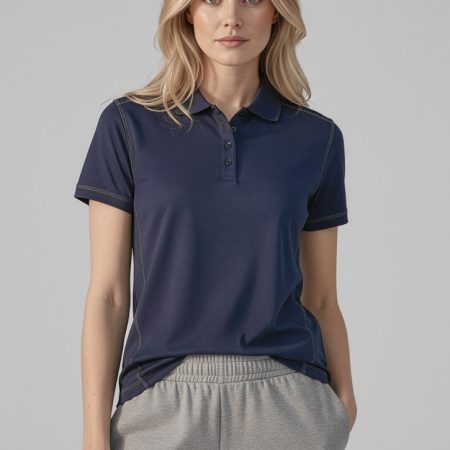 Womens Dart Short Sleeve Polo