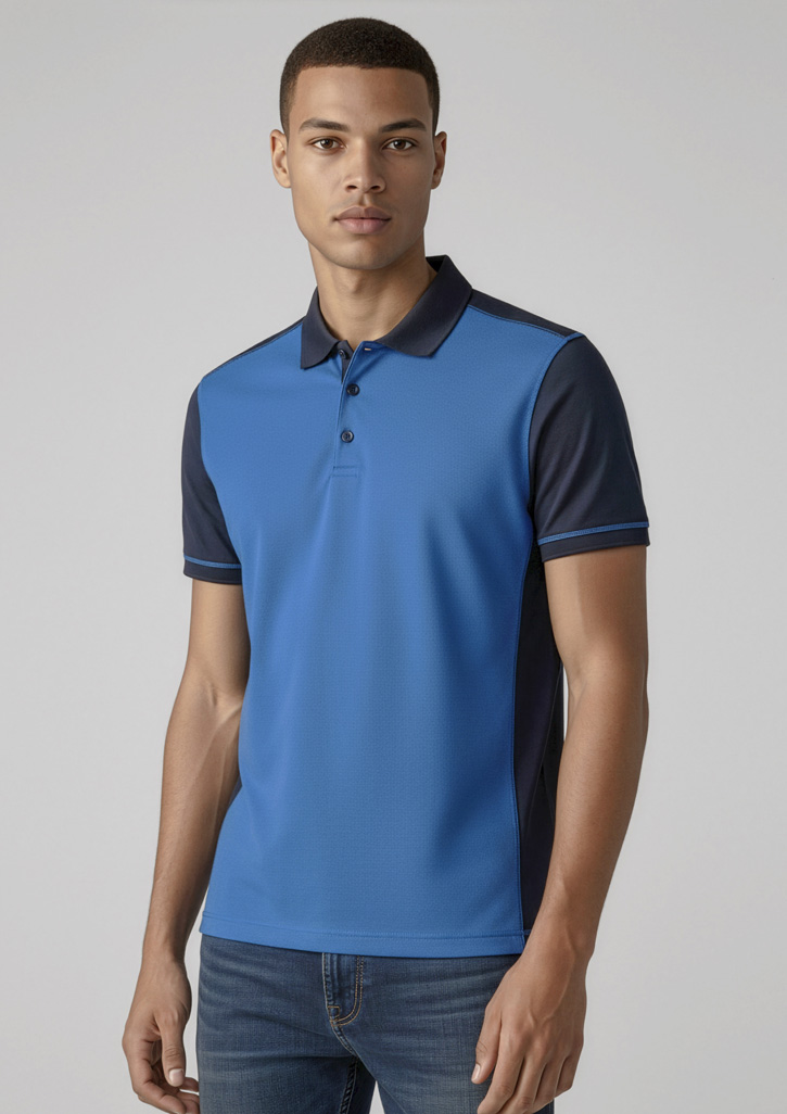Mens Dart Short Sleeve Polo - Image 4