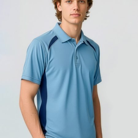 Mens Splice Short Sleeve Polo