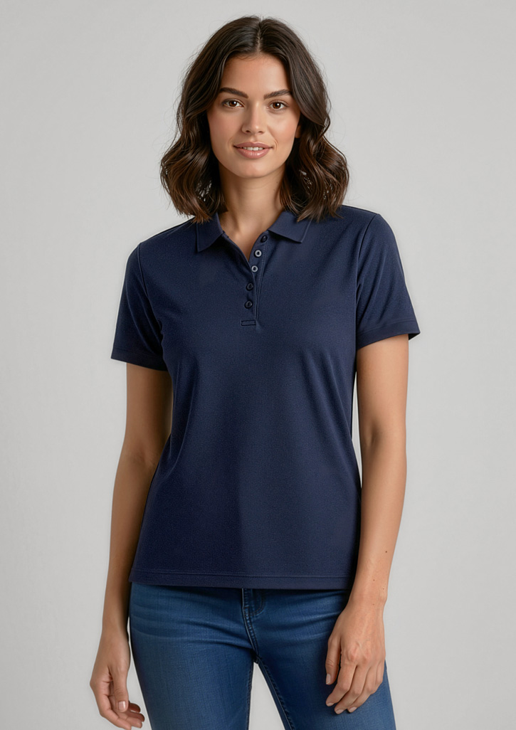 Womens Aero Short Sleeve Polo - Image 4