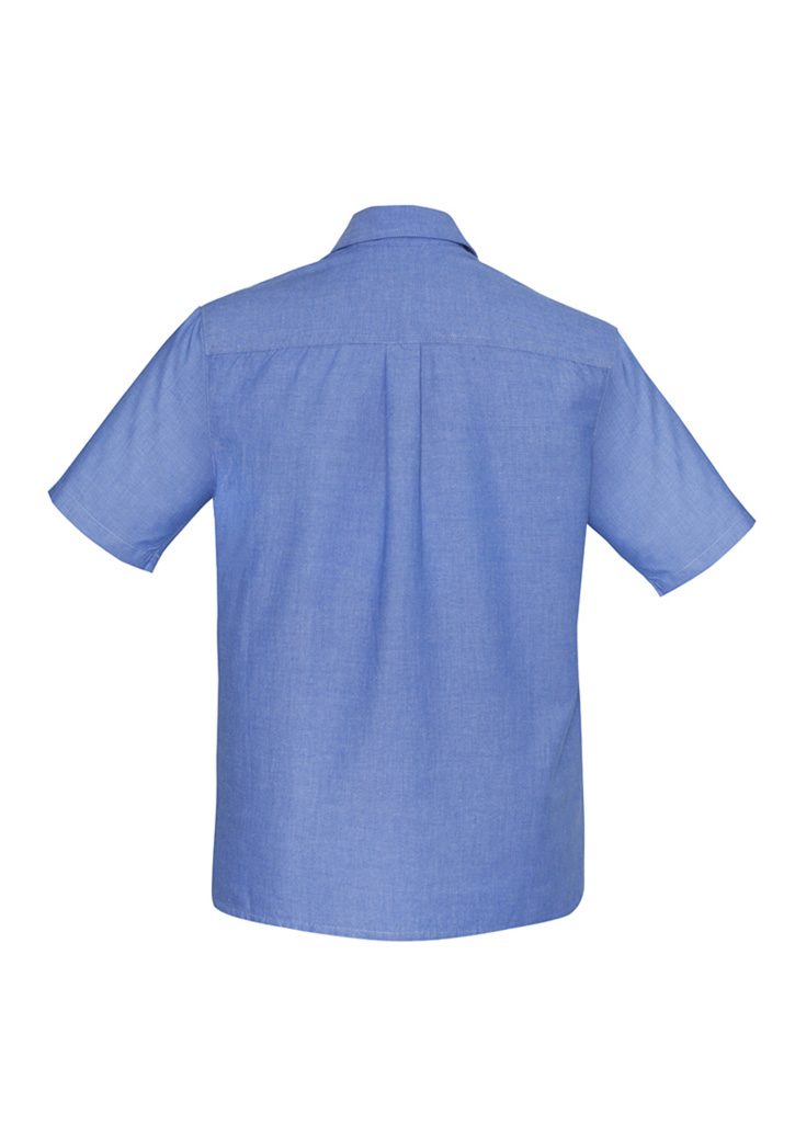 Mens Chambray Short Sleeve Shirt - Image 3