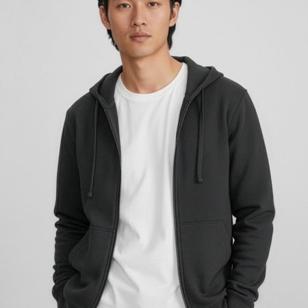 Mens Crew Zip Hoodie