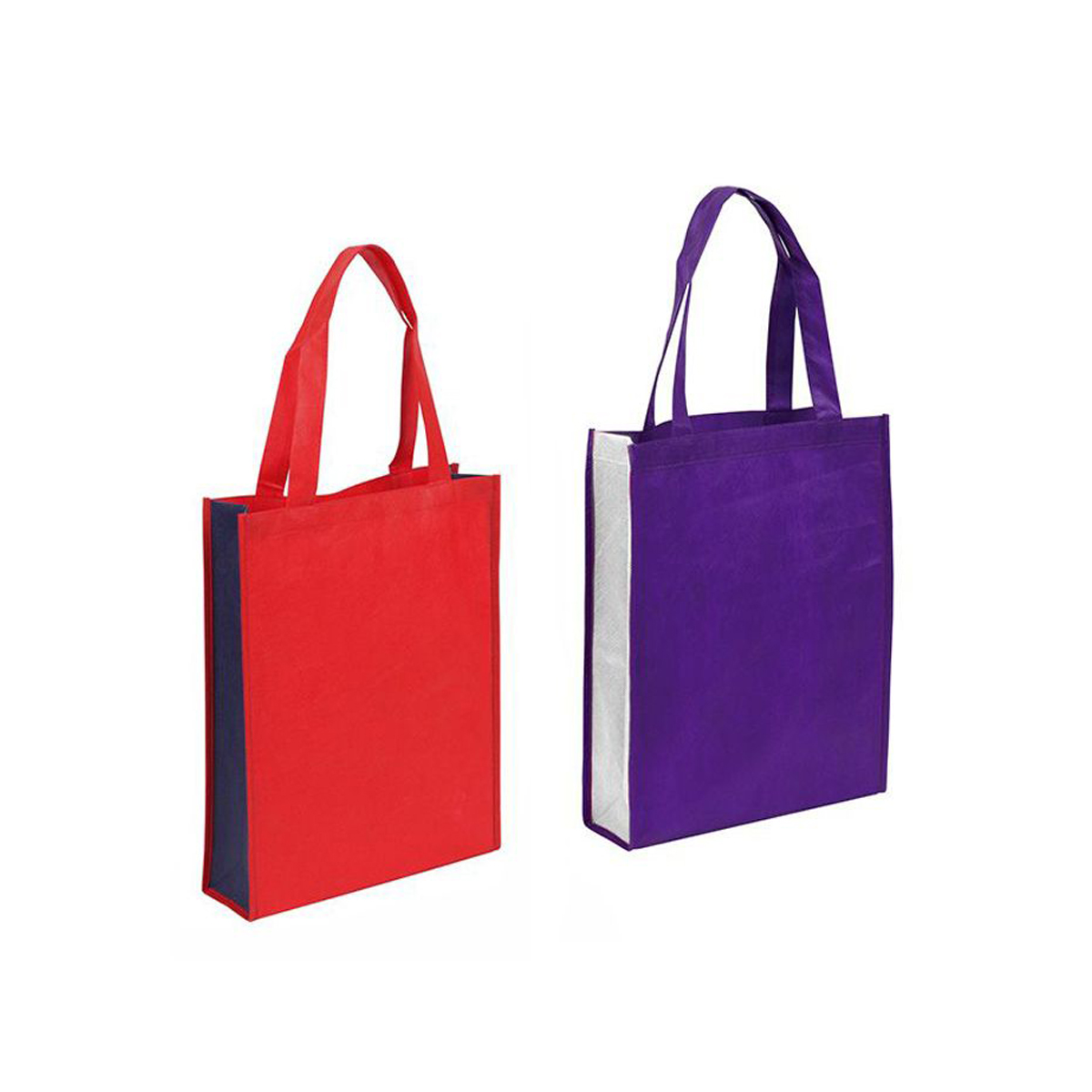 NON-WOVEN 2 TONE A4 TOTE BAG