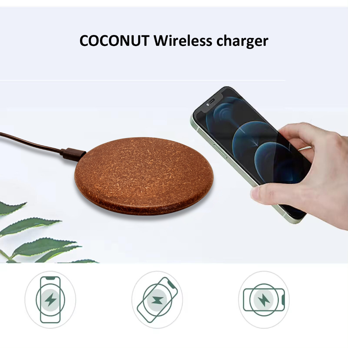 COCONUT WIRELESS CHARGER (MOQ 100)