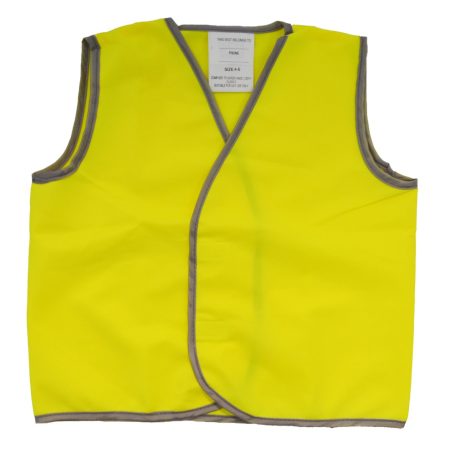 KIDS HI VIZ SAFETY VEST YELLOW