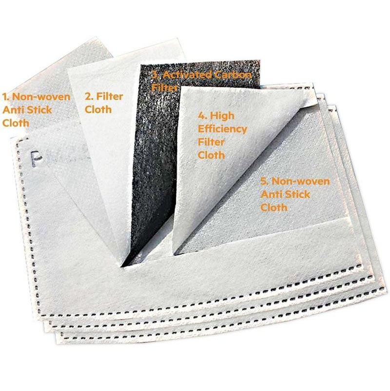 ACTIVATED CARBON FILTER-WHITE (Pack of 10, for Masks)