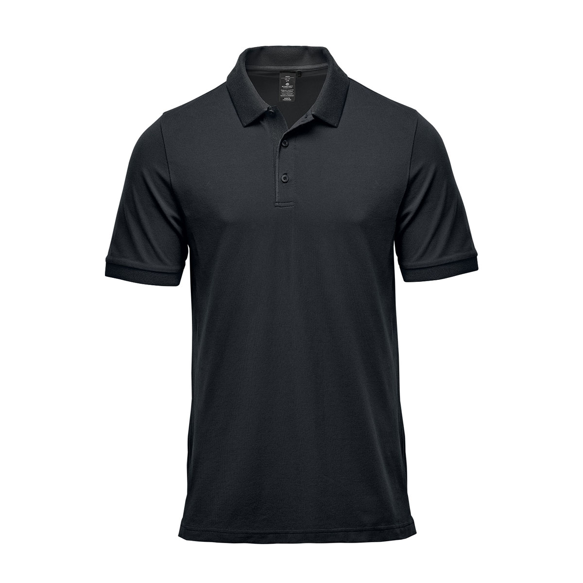 MENS FERRERA S/S POLO BLACK-2XL