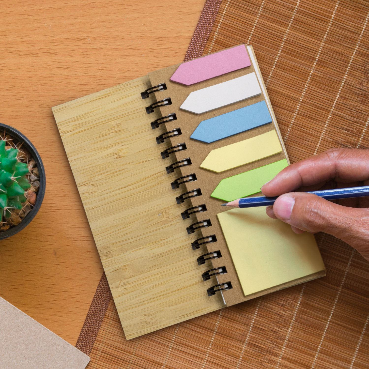 Bamboo Sticky Note Wallet - Image 6