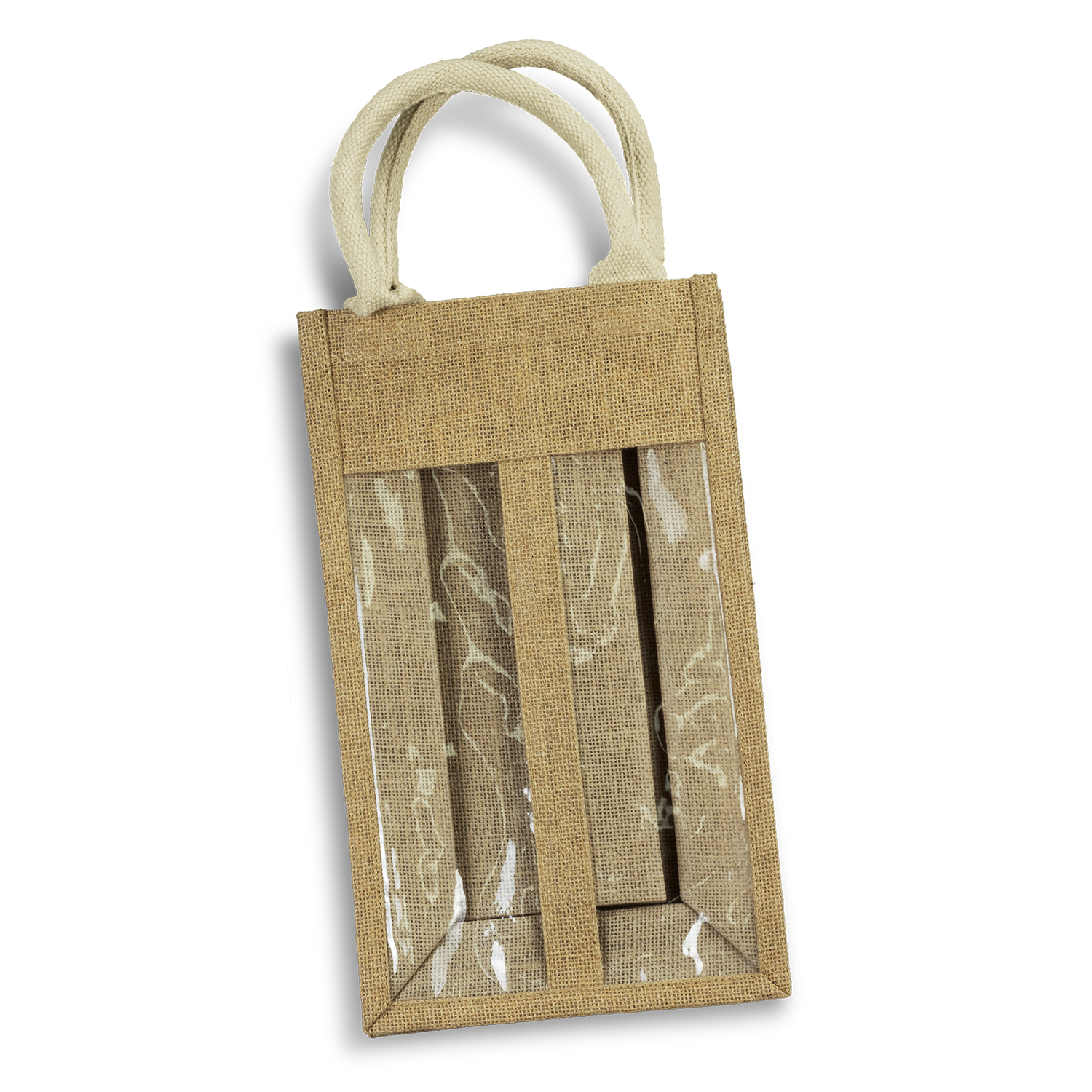 Serena Jute Double Wine Carrier - Image 2