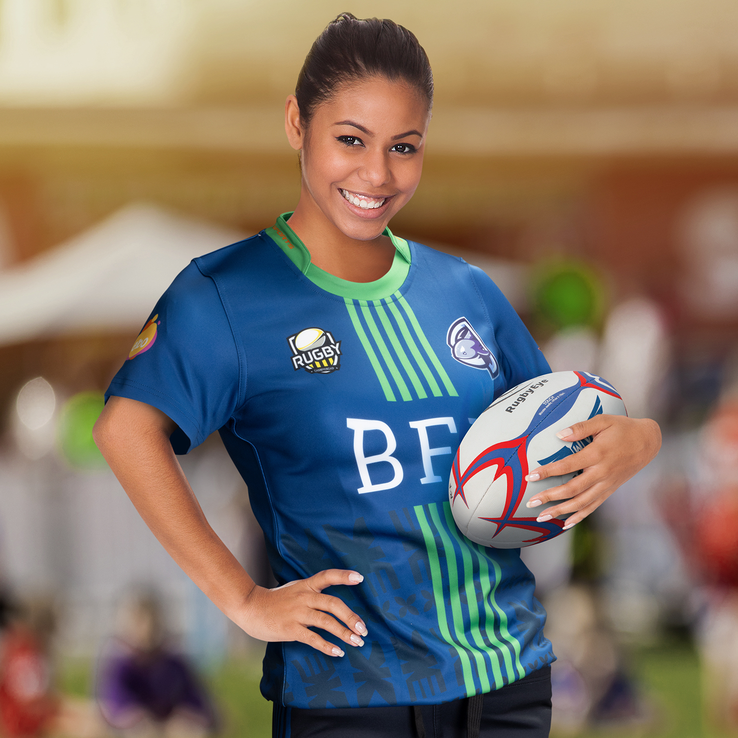 Custom Womens Rugby T-Shirt - Image 4