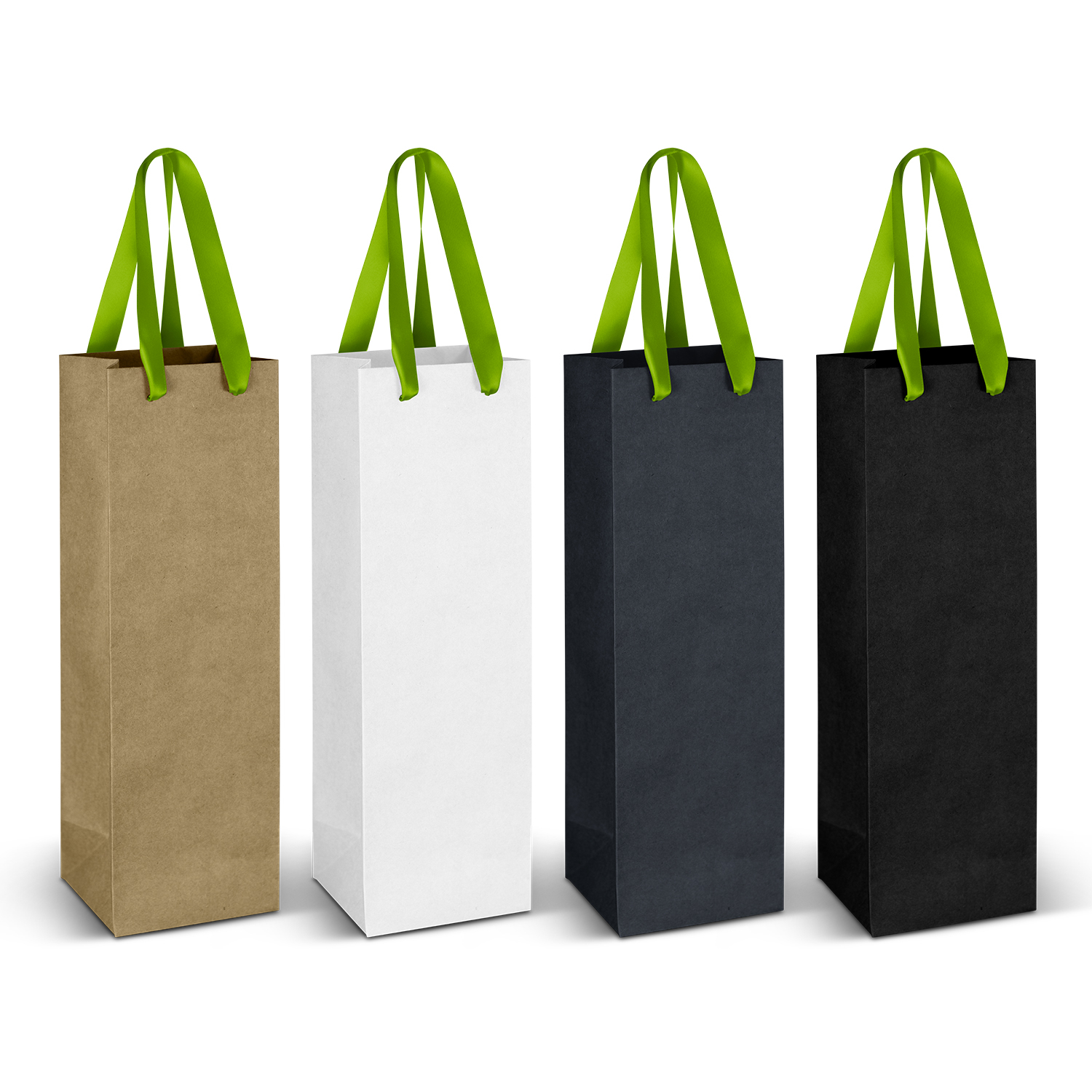Wine Ribbon Handle Paper Bag - Image 7
