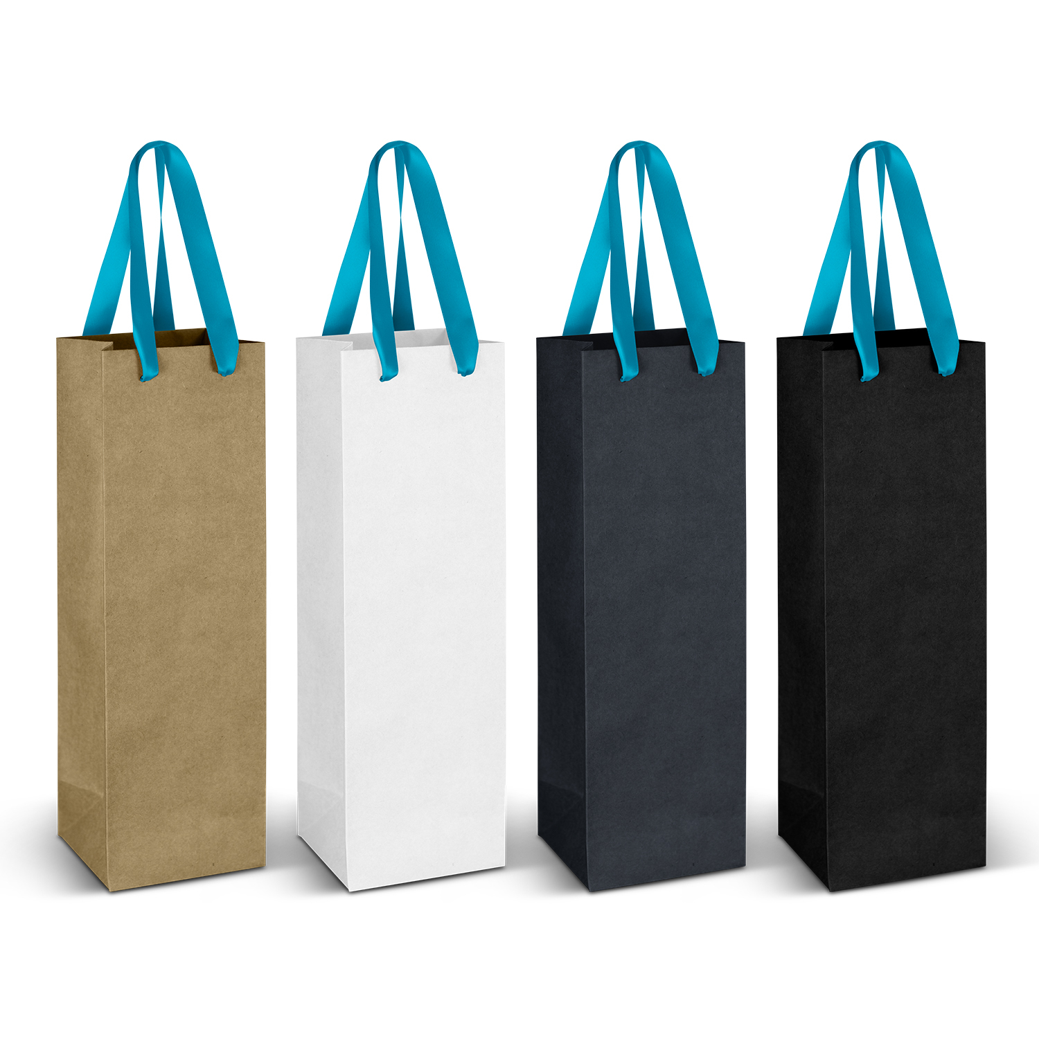 Wine Ribbon Handle Paper Bag - Image 9
