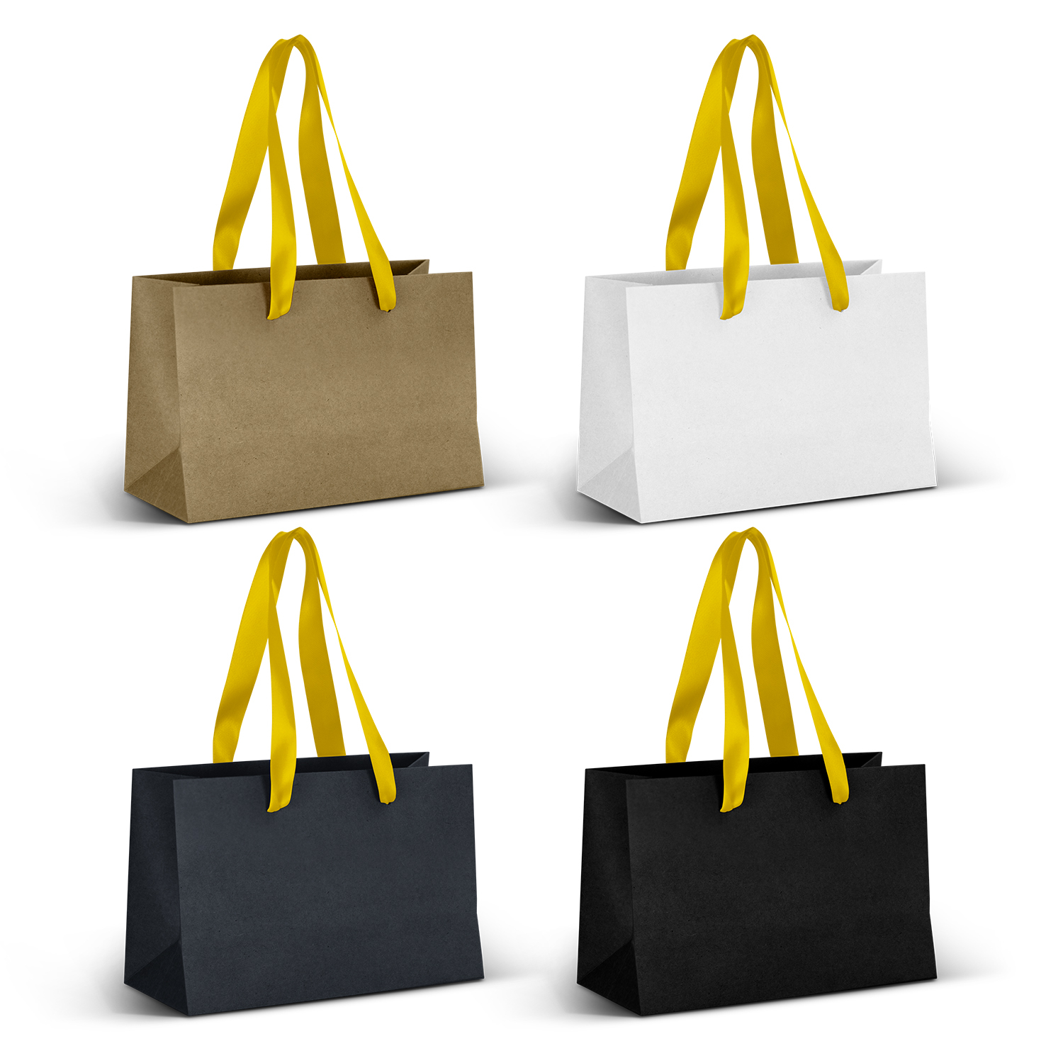 Small Ribbon Handle Paper Bag - Image 3