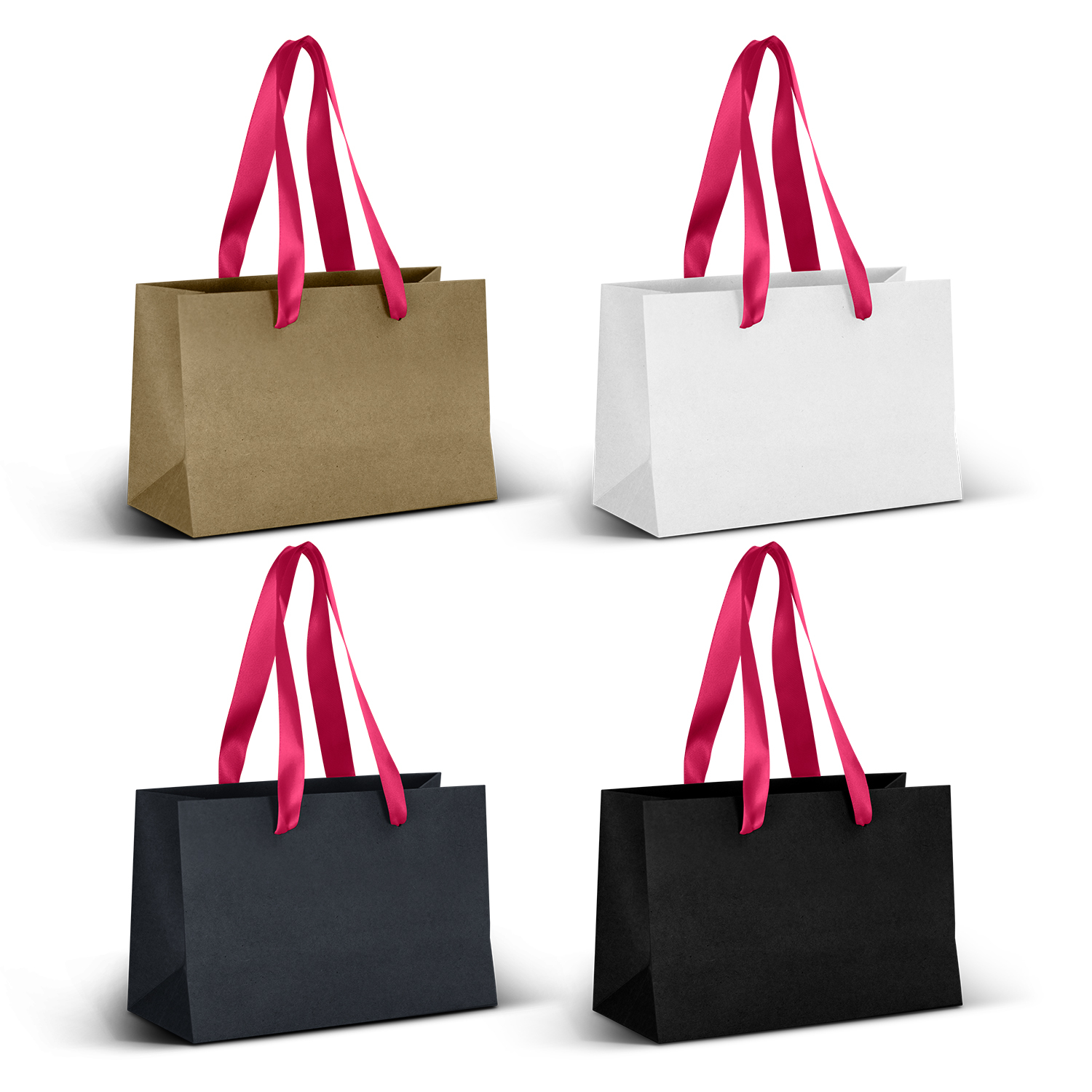 Small Ribbon Handle Paper Bag - Image 5