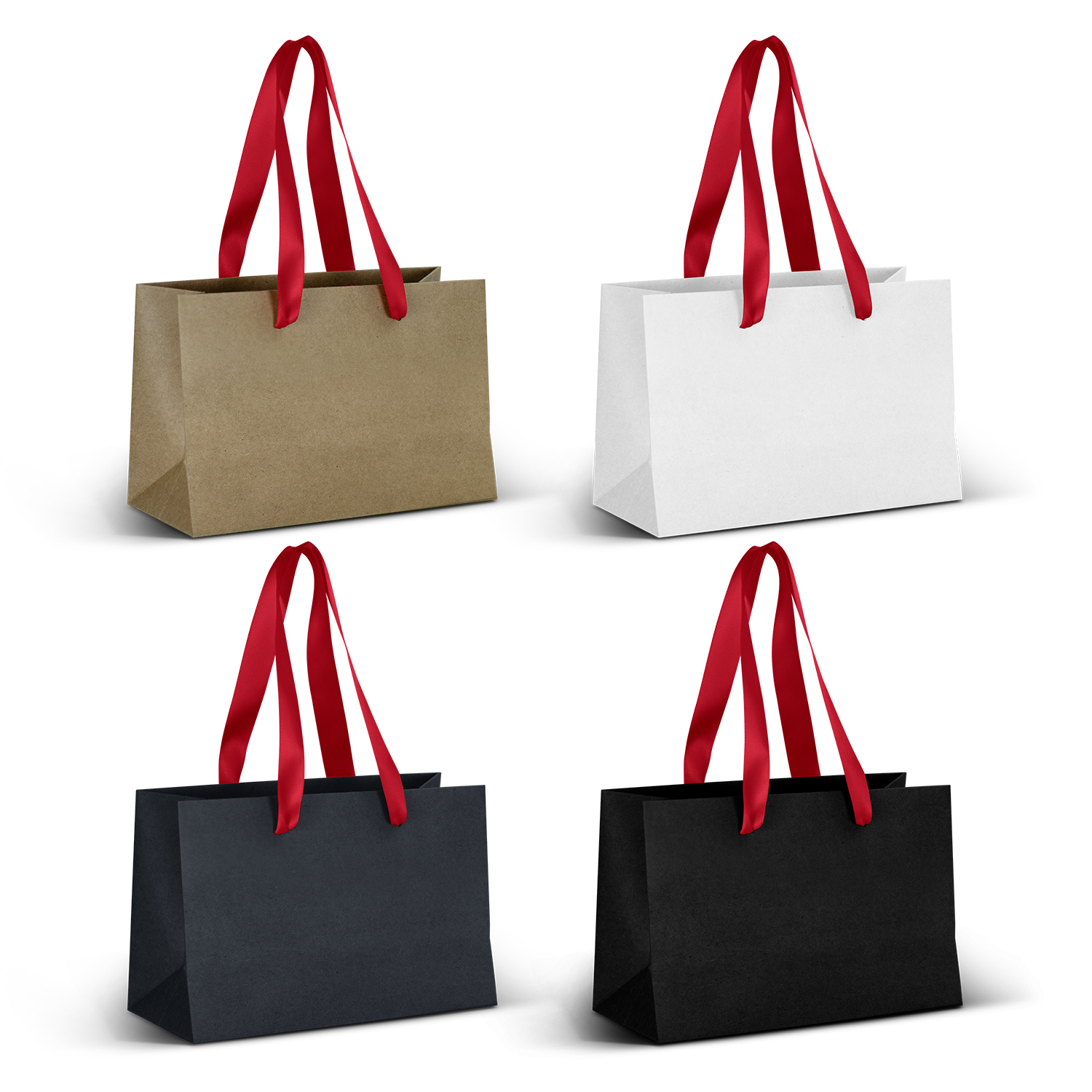 Small Ribbon Handle Paper Bag - Image 6