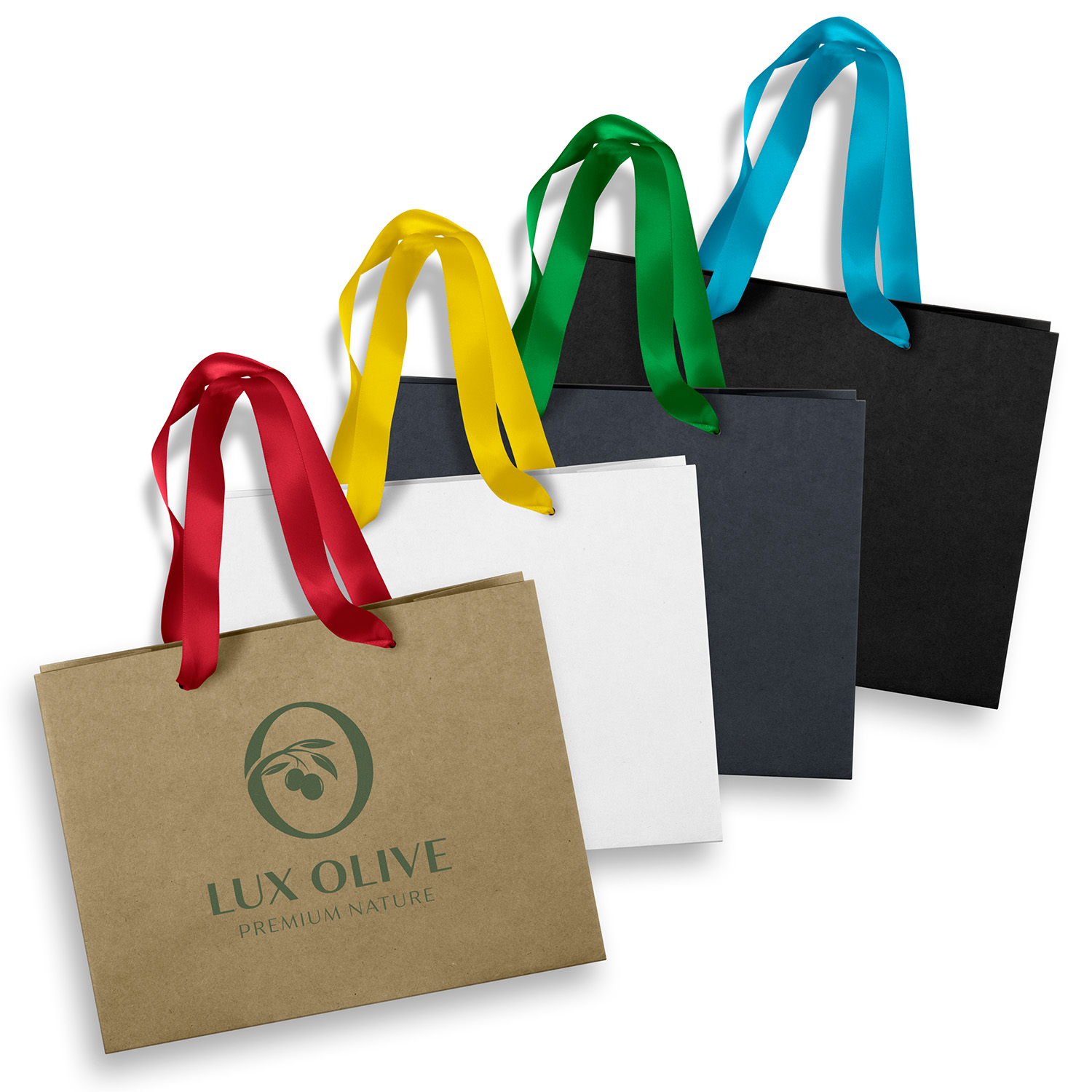 Medium Ribbon Handle Paper Bag