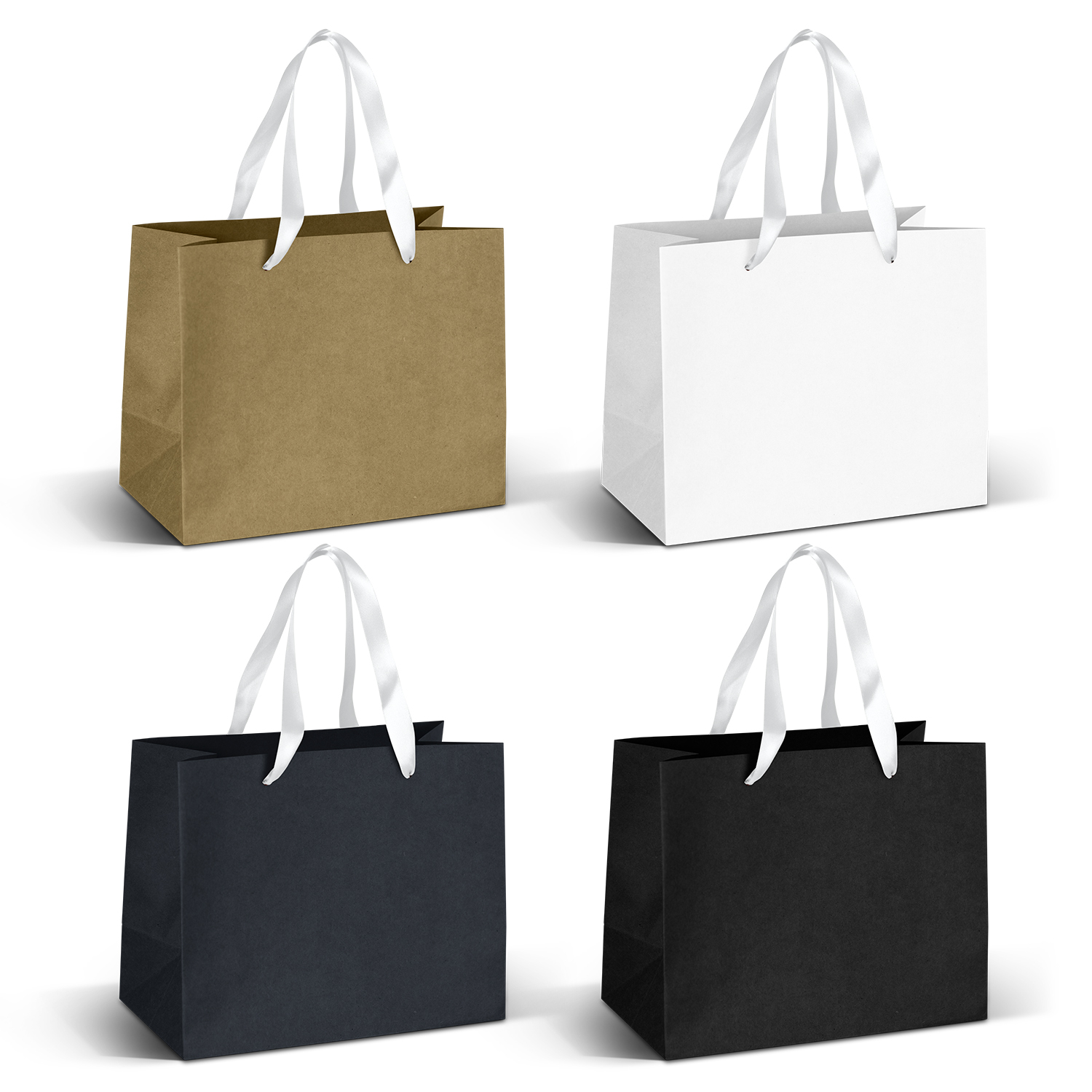 Medium Ribbon Handle Paper Bag - Image 2