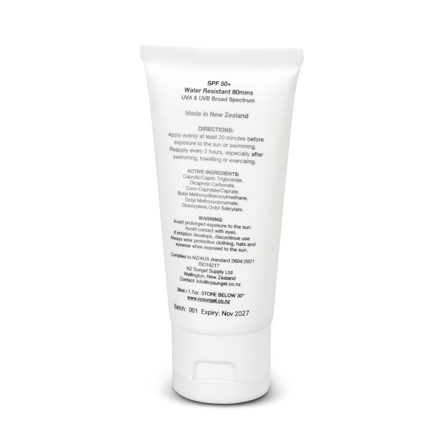 SPF 50+ Sun Gel 30ml Tube - Image 3