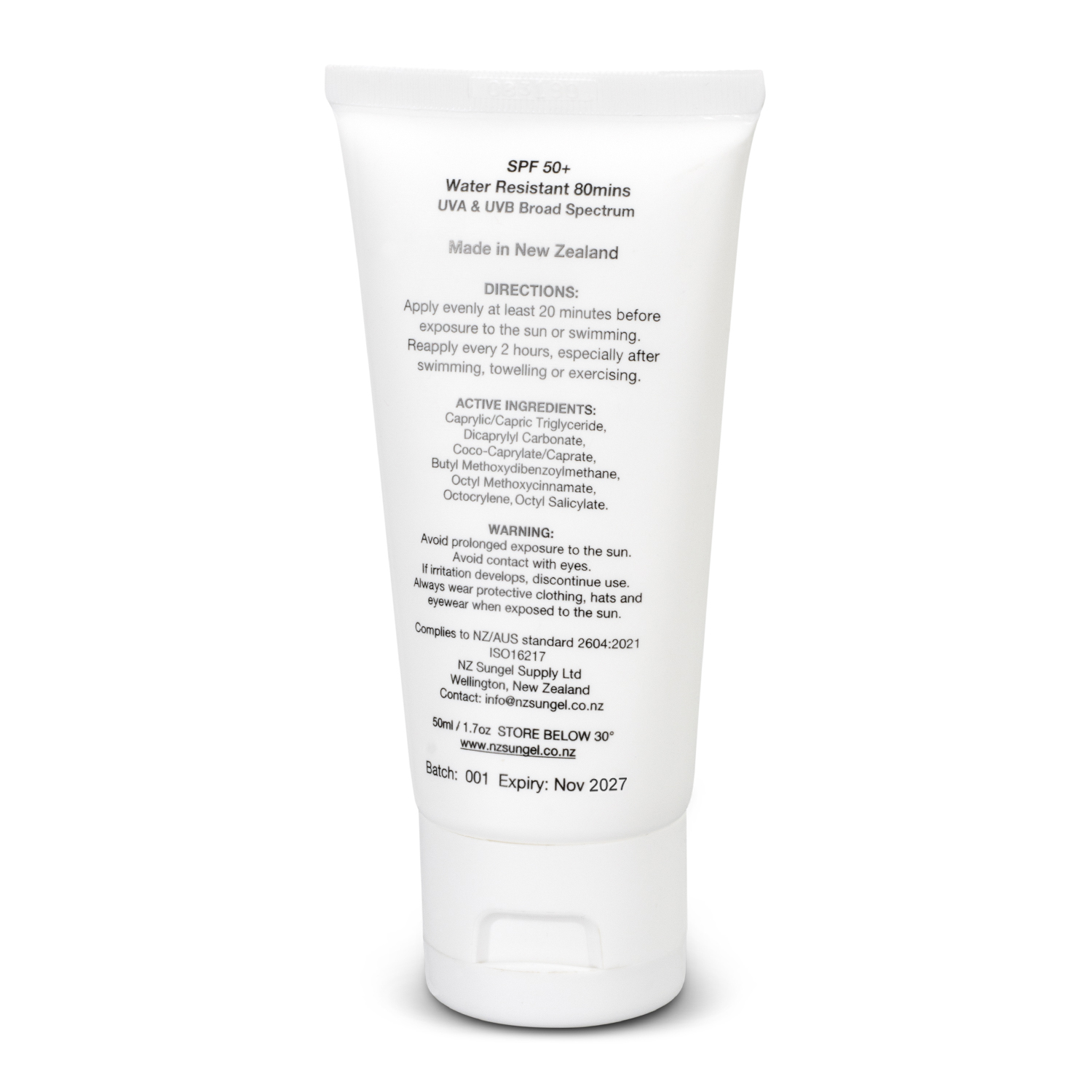SPF 50+ Sun Gel 50ml Tube - Image 3