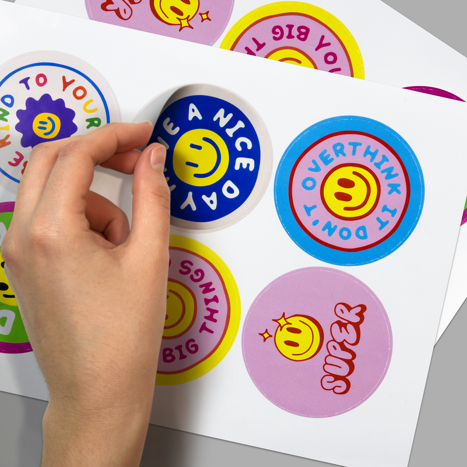 Sticker Sheet 80mm Circle - Gloss - Image 3