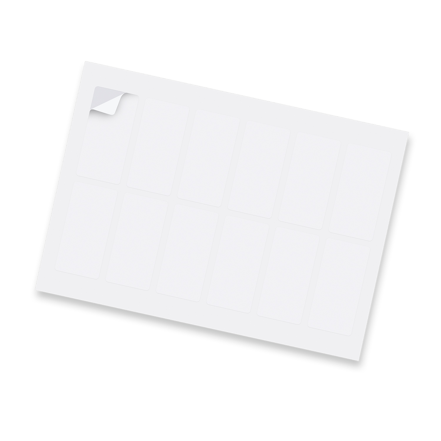 Sticker Sheet 40 x 80mm Rectangle - Matte - Image 2