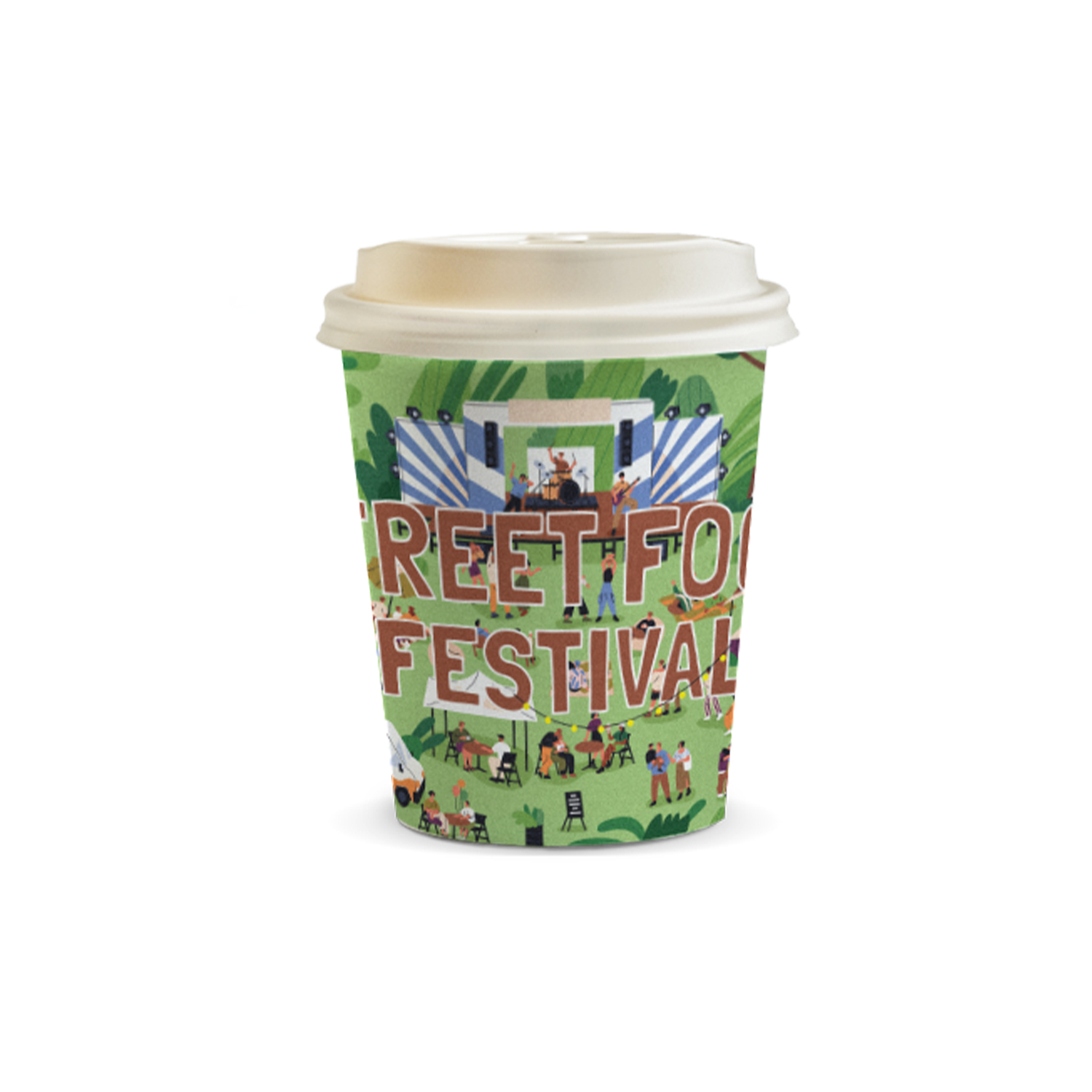 Compostable Paper Coffee Cup - 230ml - Image 2
