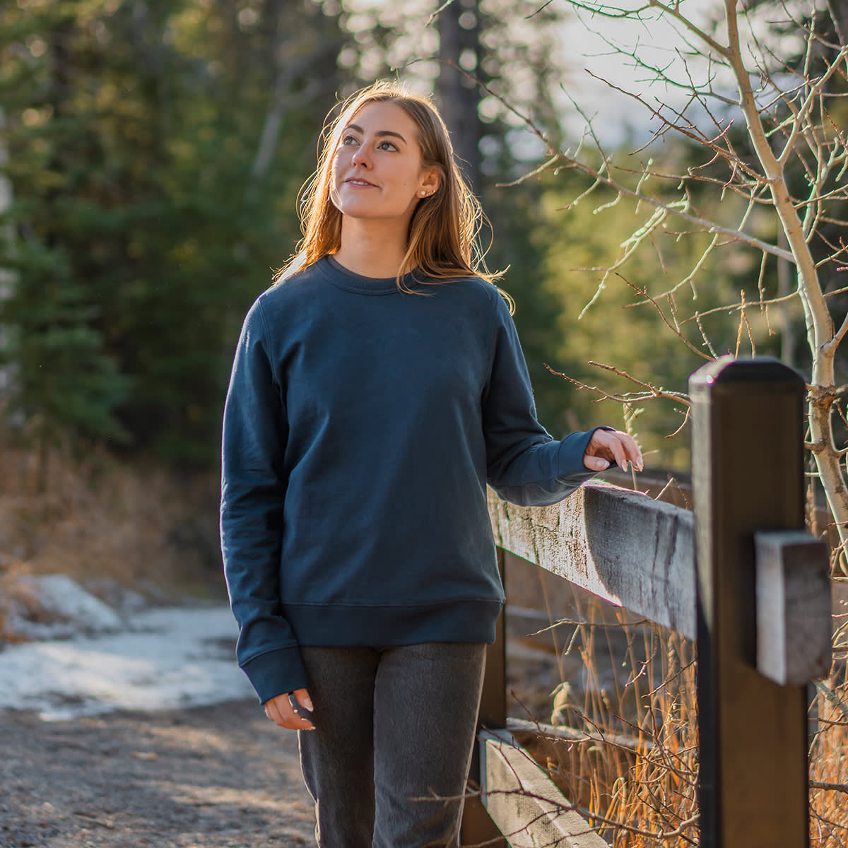 WOMEN'S STOCKTON FLEECE CREW NECK - Image 5