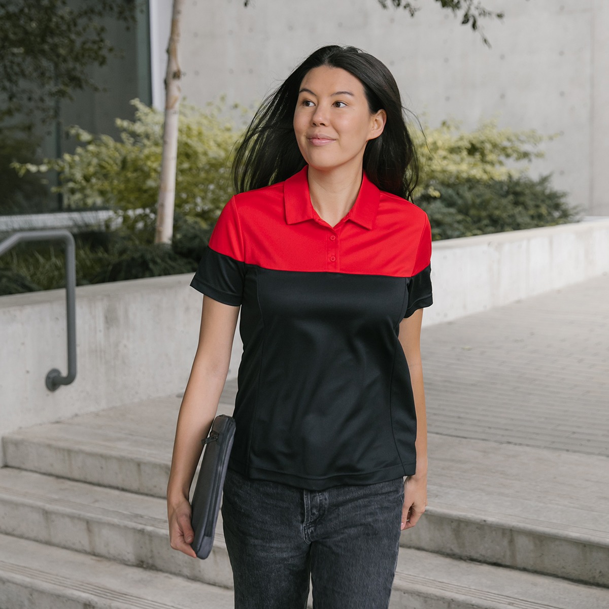 WOMEN'S MONTEREY 2-TONE POLO - Image 6