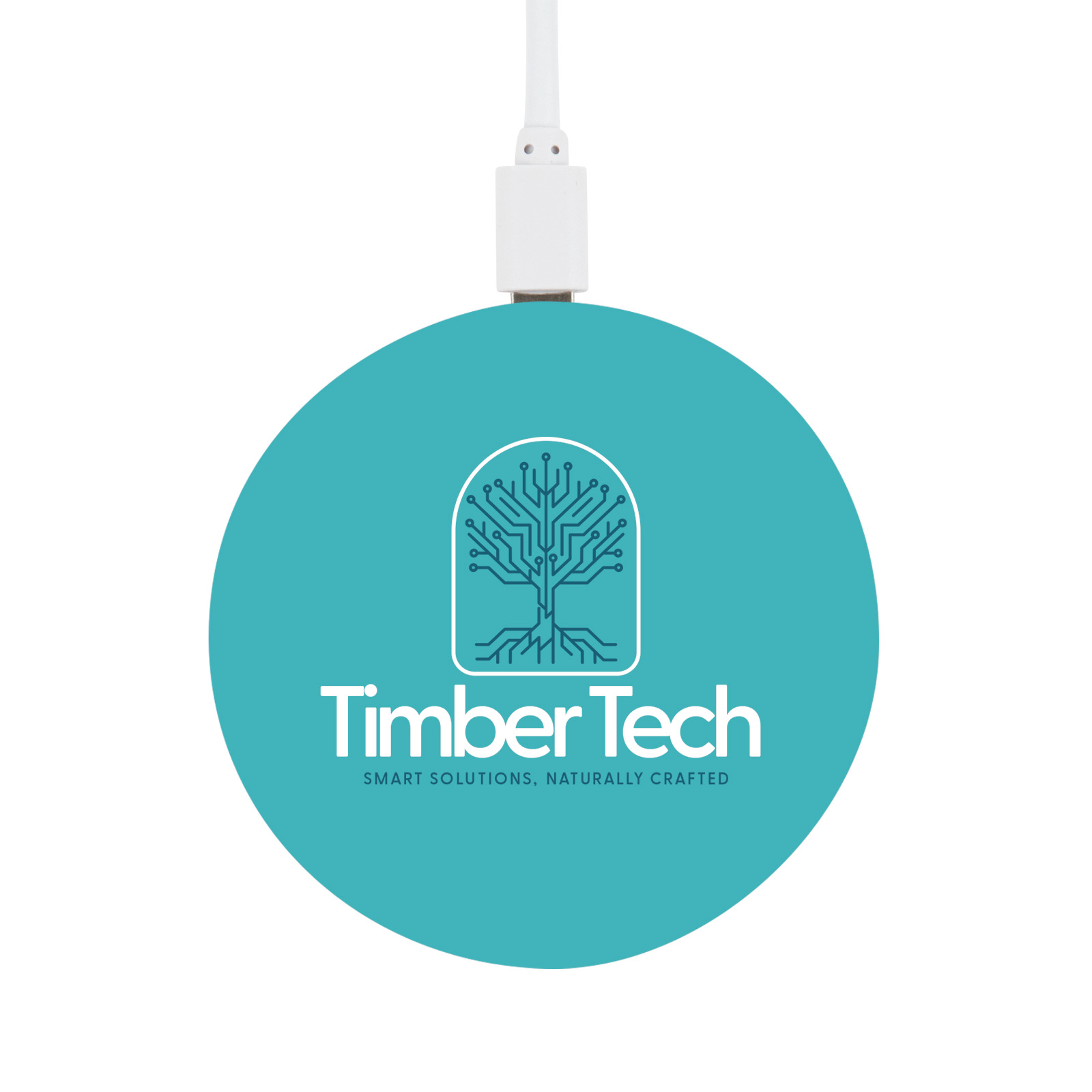 Arc Round Bamboo Wireless Charger - Image 9