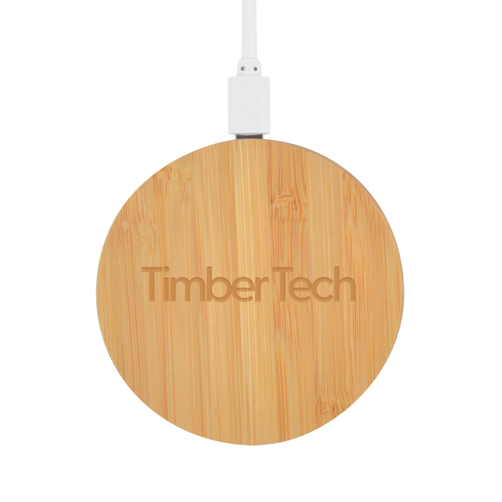 Arc Round Bamboo Wireless Charger - Image 10