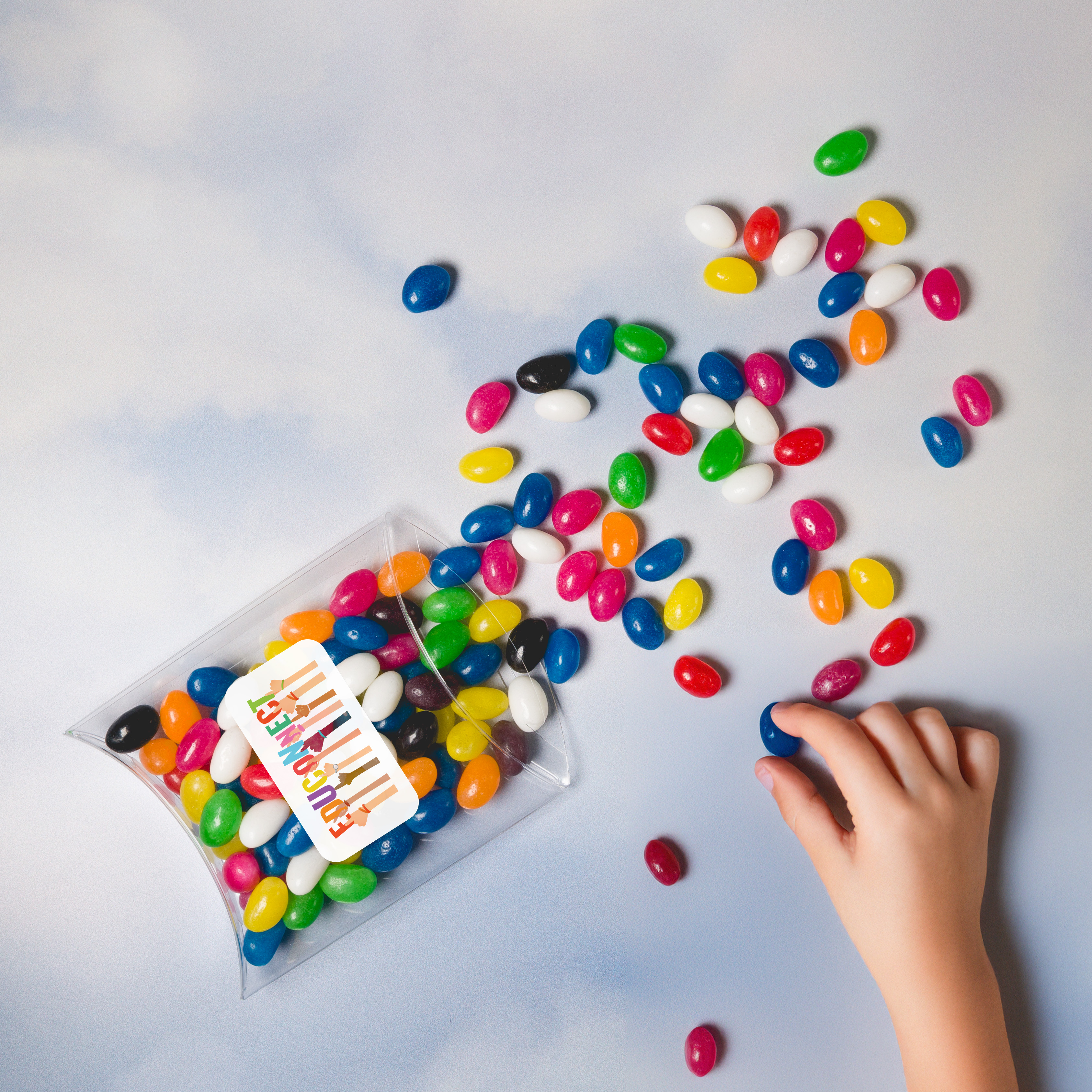 Assorted Colour Mini Jelly Beans in Pillow Pack - Image 7