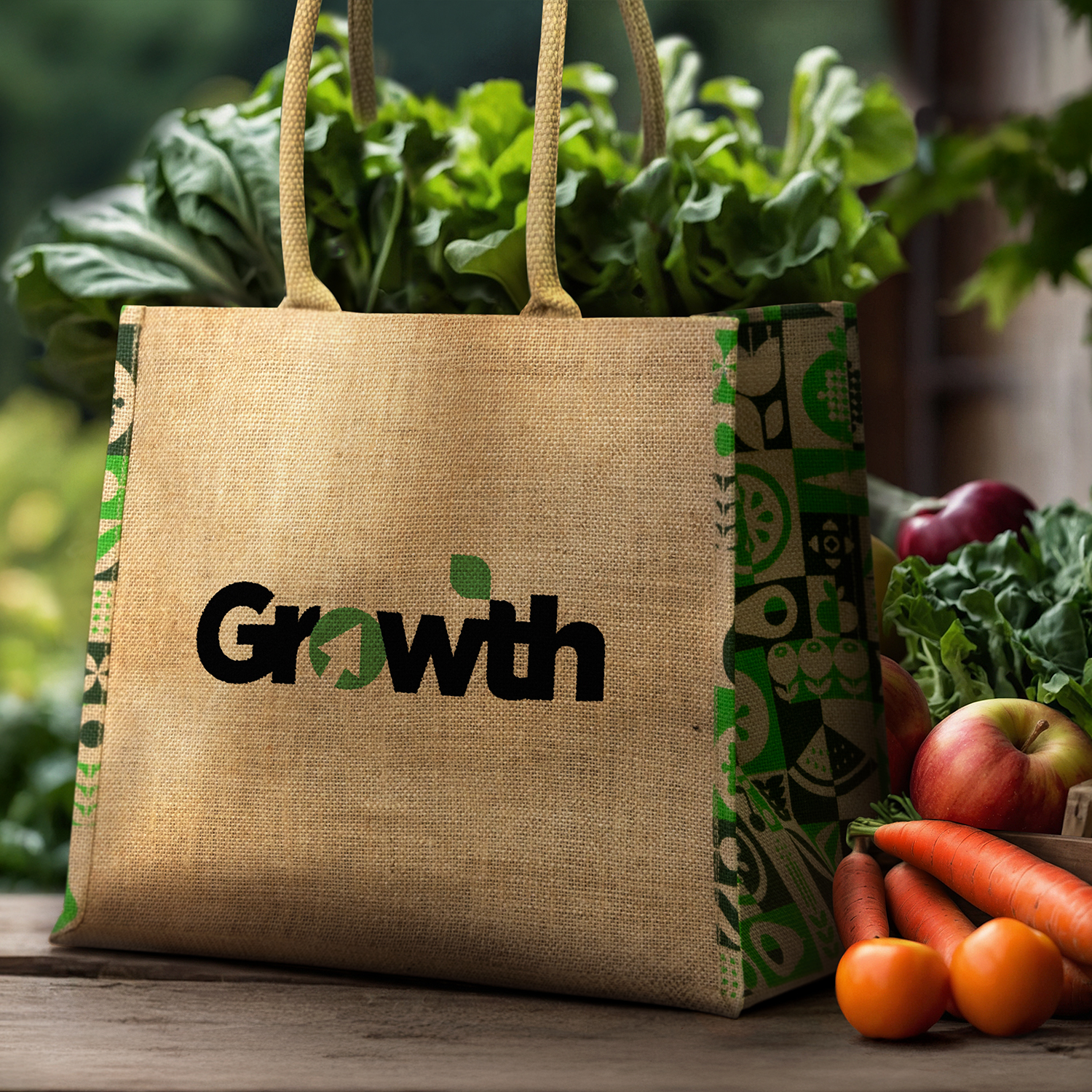 Torino Jute Tote Bag - Image 4