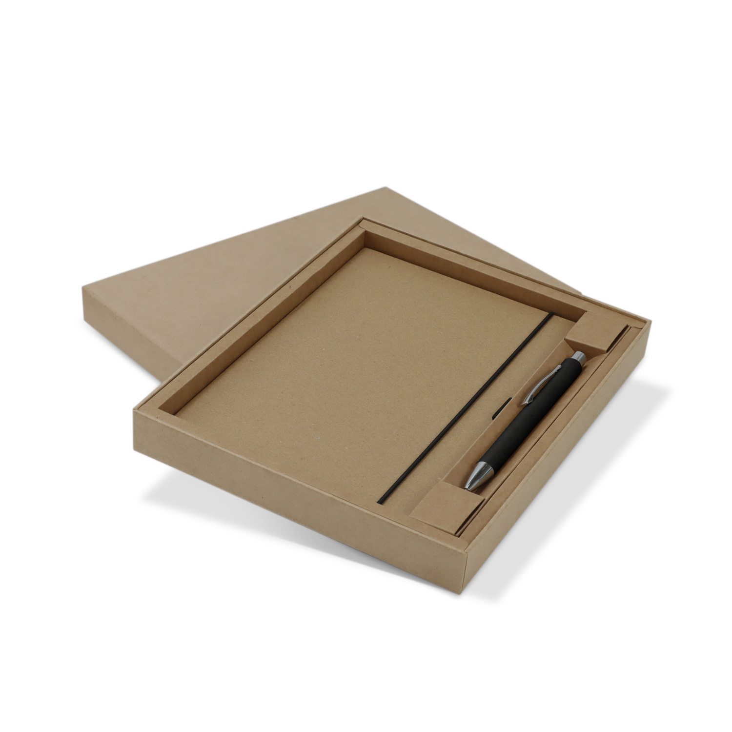 Kraft Notebook and Pen Gift Set - Image 3