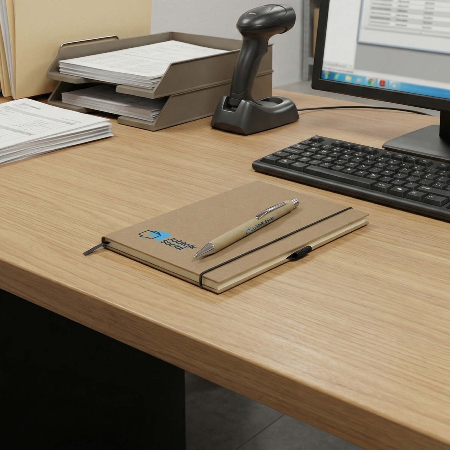 Kraft Notebook and Pen Gift Set - Image 7