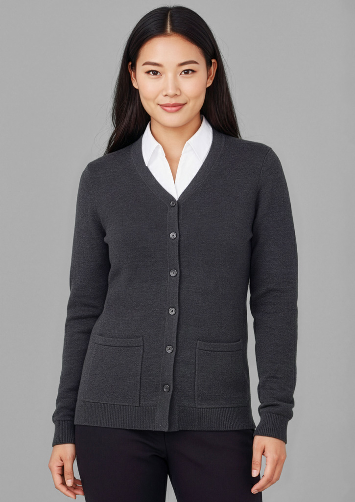 Button Front Womens Knit Cardigan - Image 4