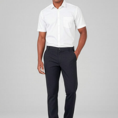Comfort Waist Mens Flat Front Pant