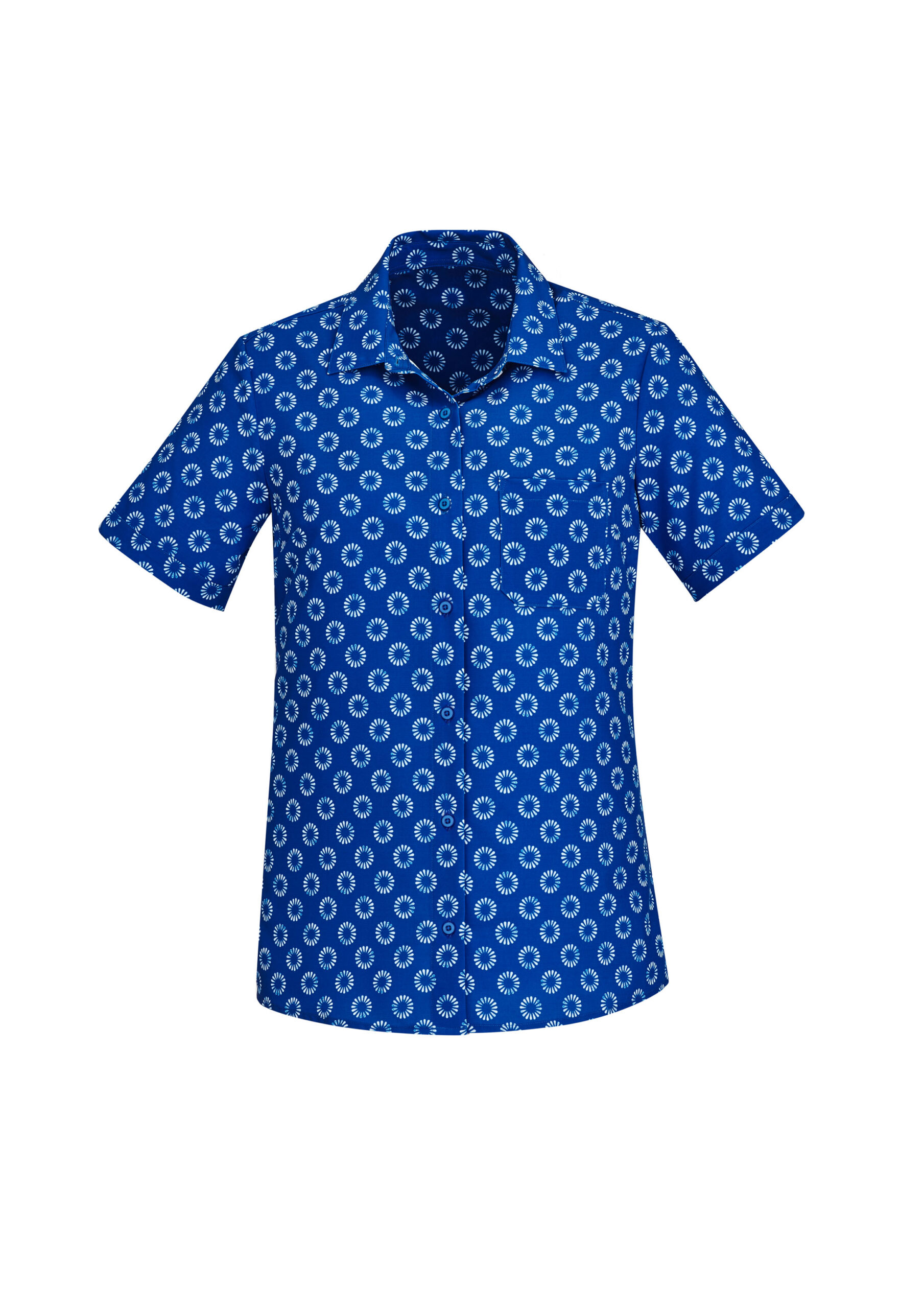 Florence Womens Daisy Print Short Sleeve Shirt - Image 13