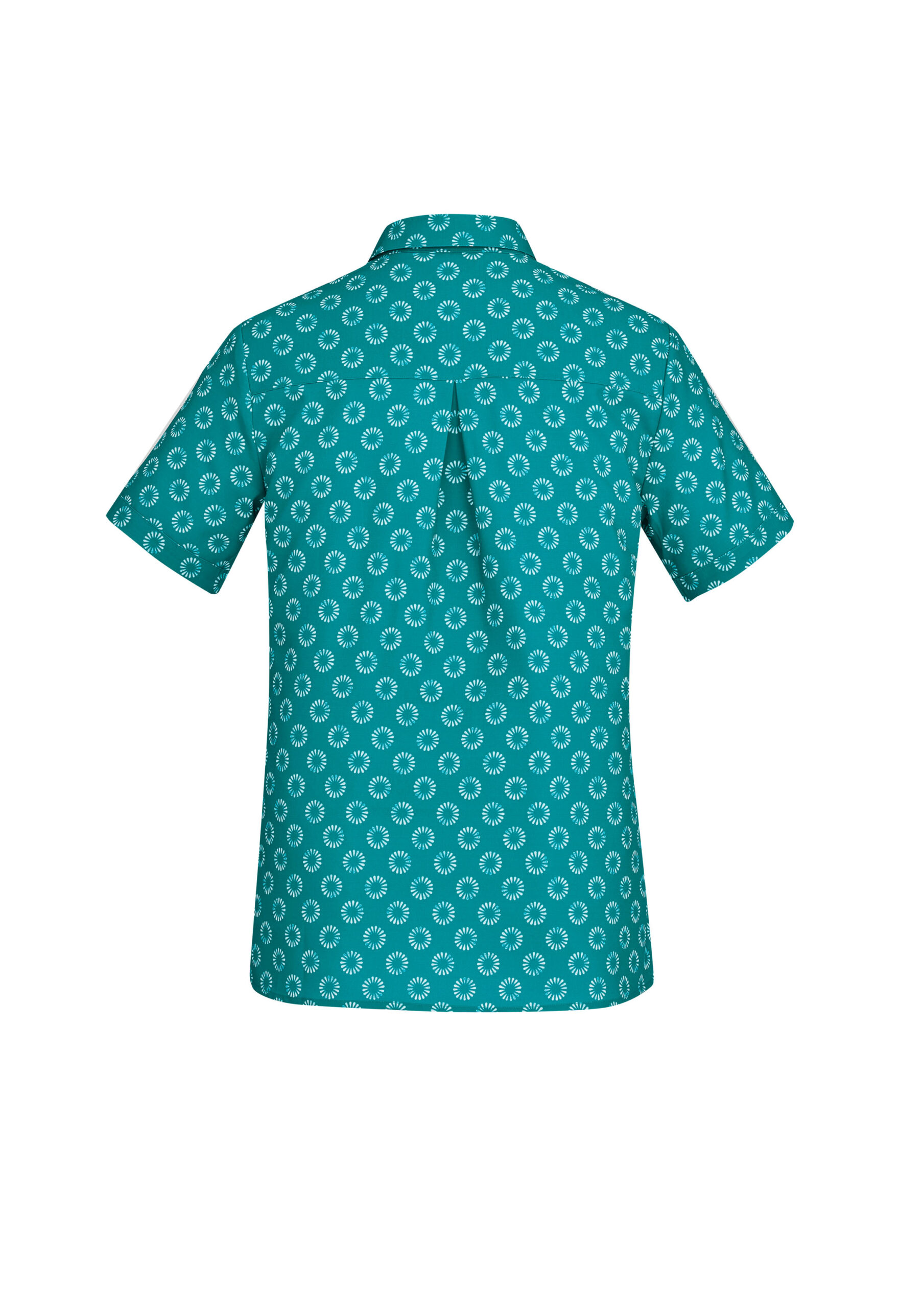 Florence Womens Daisy Print Short Sleeve Shirt - Image 4