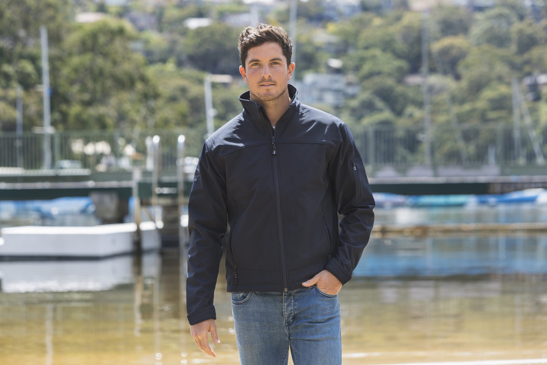 PERKINS MENS SOFTSHELL JACKET - Image 2